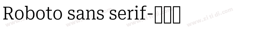 Roboto sans serif字体转换